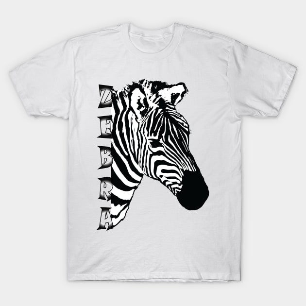 Zebra, design, wildlife, safari, animals T-Shirt by sandyo2ly